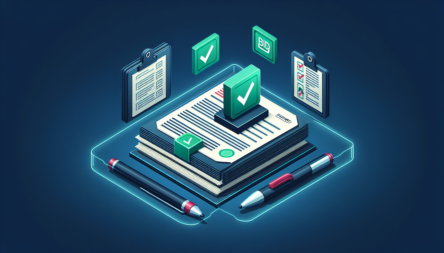 Bid management pipeline with document generation